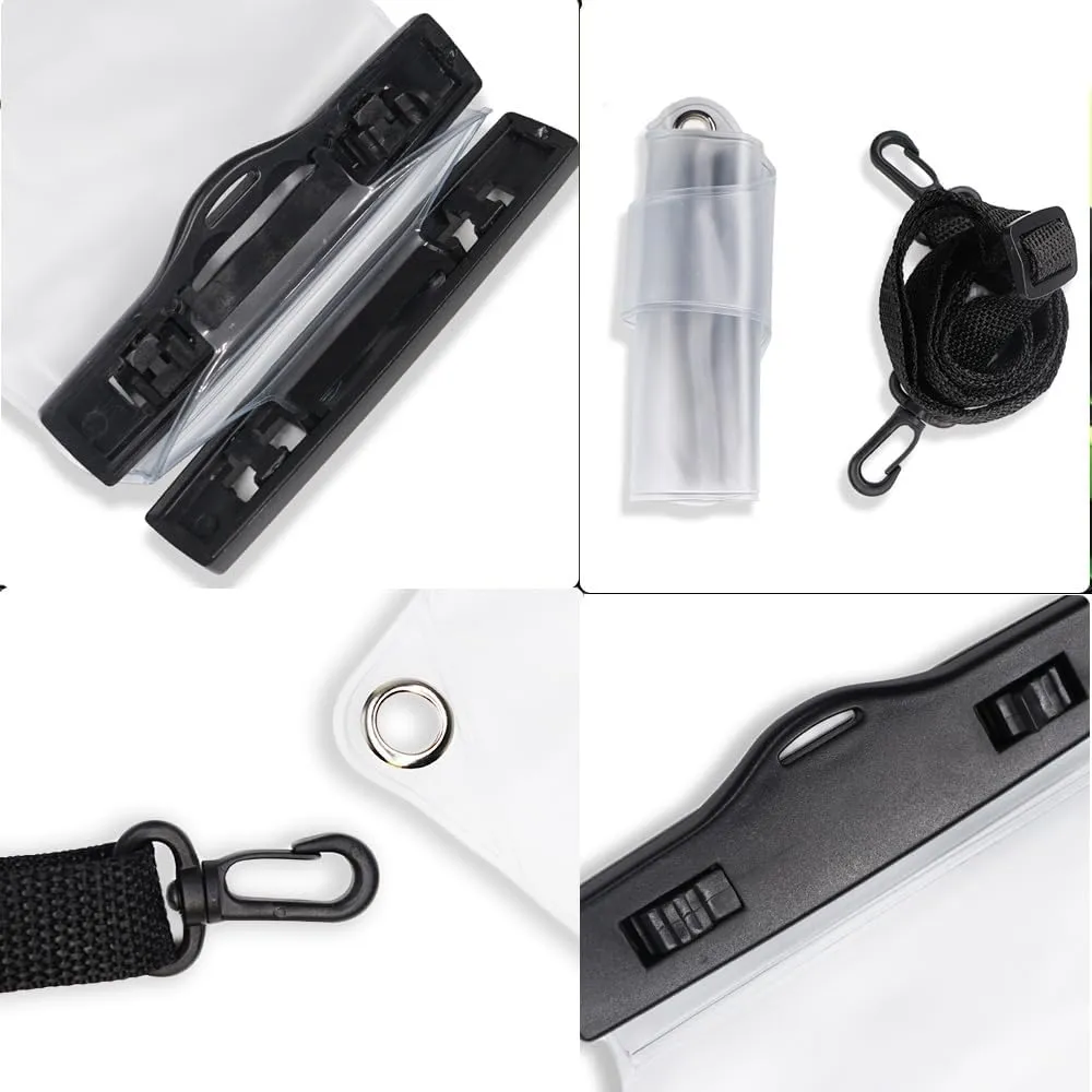 4Pcs Universal Two Way Radio Waterproof Case Bag Portable Walkie Talkie Rainproof Pouch with Adjustable Strap Compatible for Motorola Kenwood Midland UV-3R UV-5R PX-888 Walkie Talkie Radio
