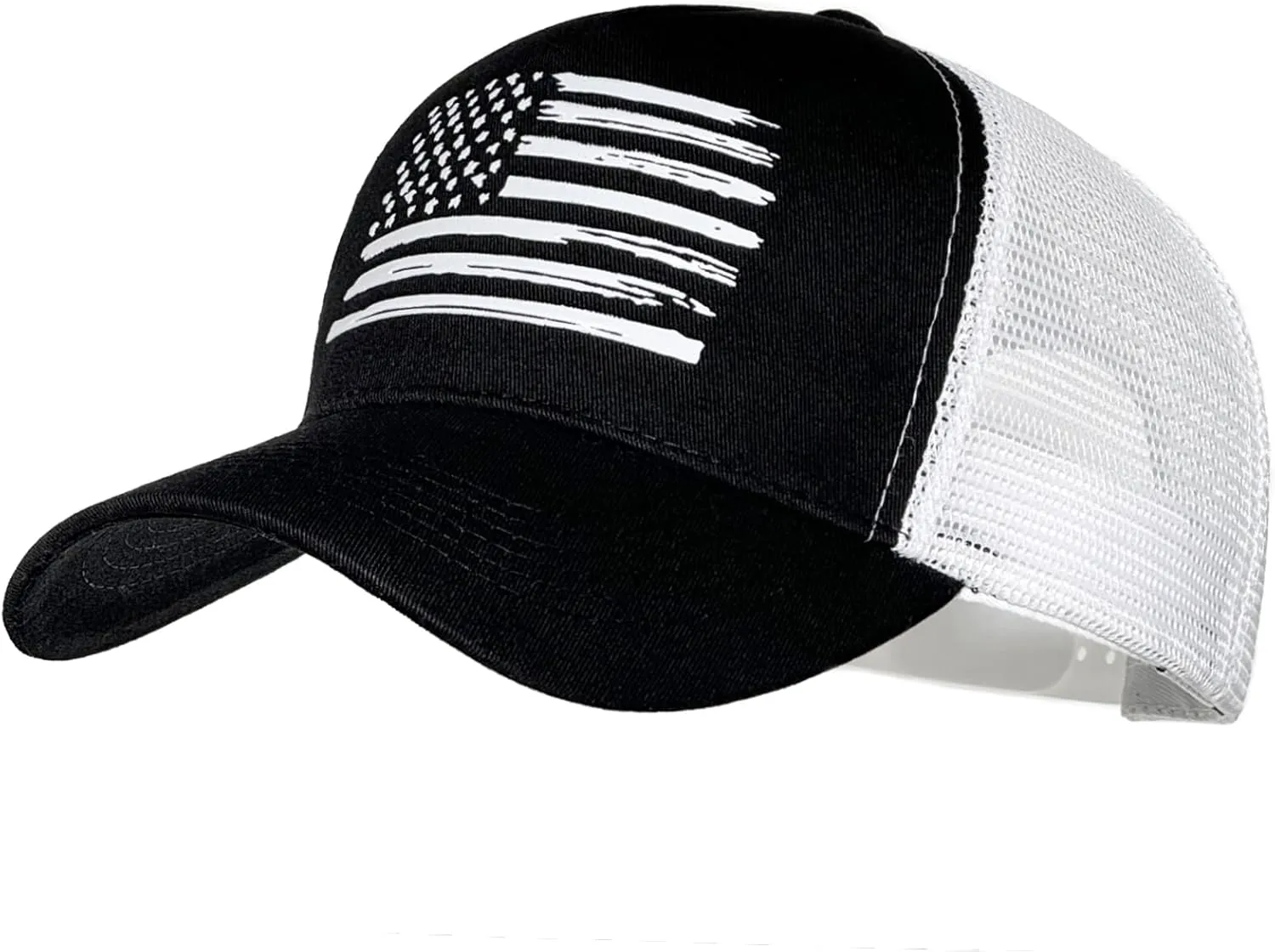 American Flag Trucker Hats, USA hat for Men and Women - Adjustale Baseball Cap, Outdoor Mesh Snap Back - for Daily Use