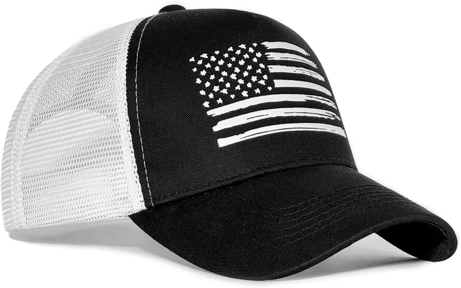 American Flag Trucker Hats, USA hat for Men and Women - Adjustale Baseball Cap, Outdoor Mesh Snap Back - for Daily Use