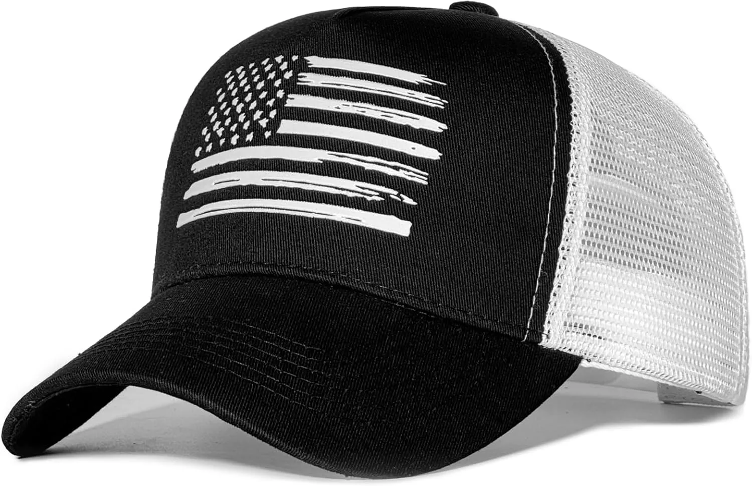 American Flag Trucker Hats, USA hat for Men and Women - Adjustale Baseball Cap, Outdoor Mesh Snap Back - for Daily Use