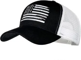 American Flag Trucker Hats, USA hat for Men and Women - Adjustale Baseball Cap, Outdoor Mesh Snap Back - for Daily Use