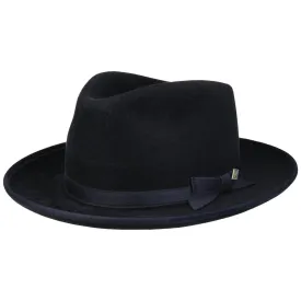 Banded edge Fedora Furfelt by JJ Hats
