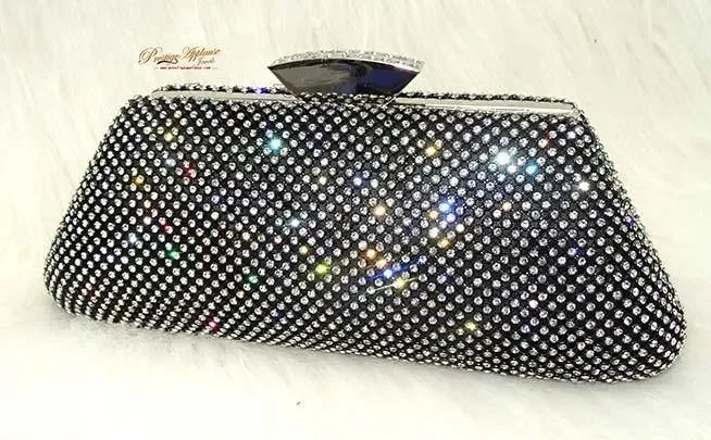 Beautiful Classy Gold Silver Black Clutch Party Clutch Evening Party Cocktail Wedding Bridal Purse