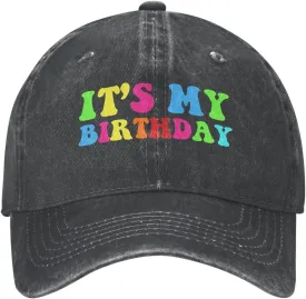 Birthday Baseball Cap for Men Women, Adjustable Hat for Party