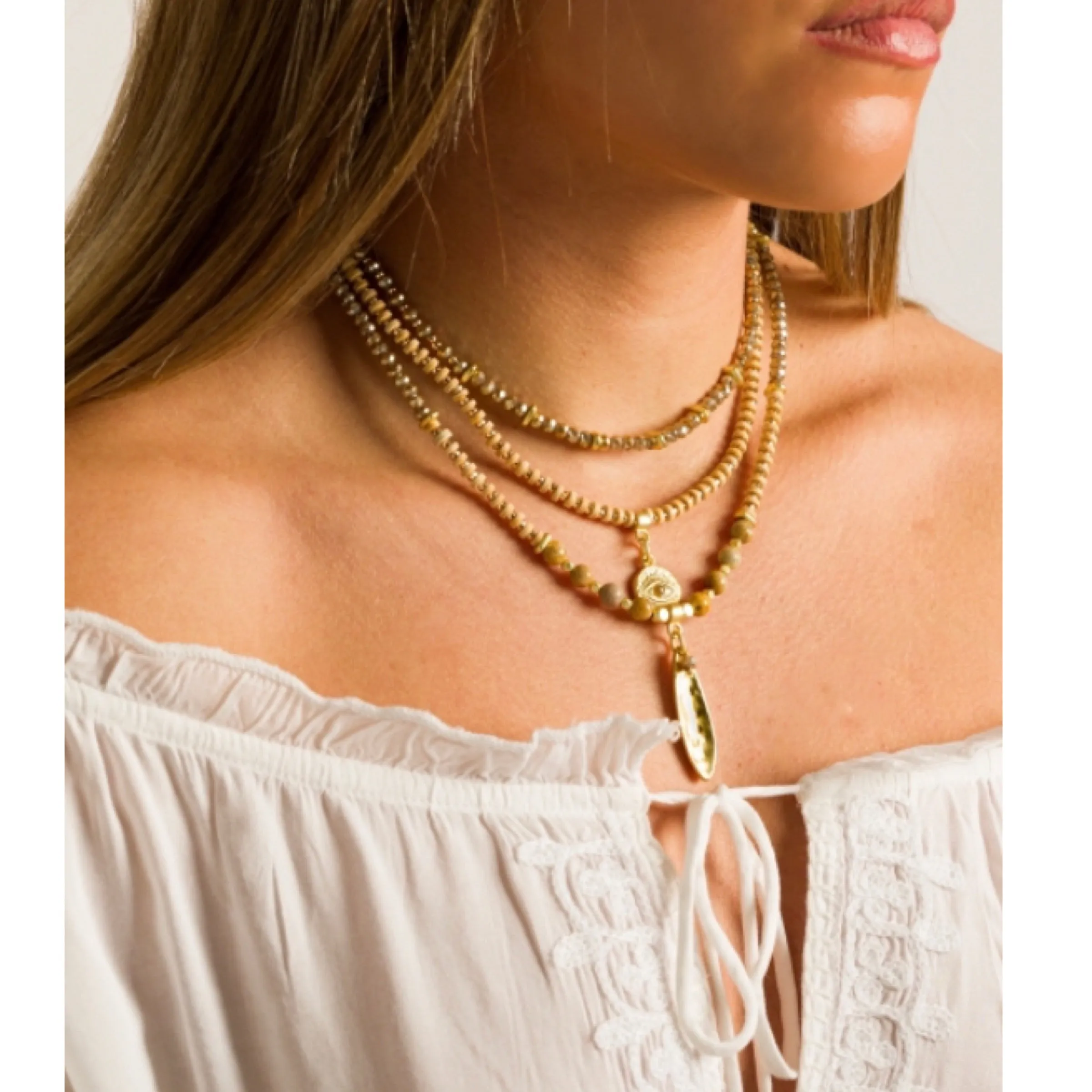 Brandy Crystal Necklace