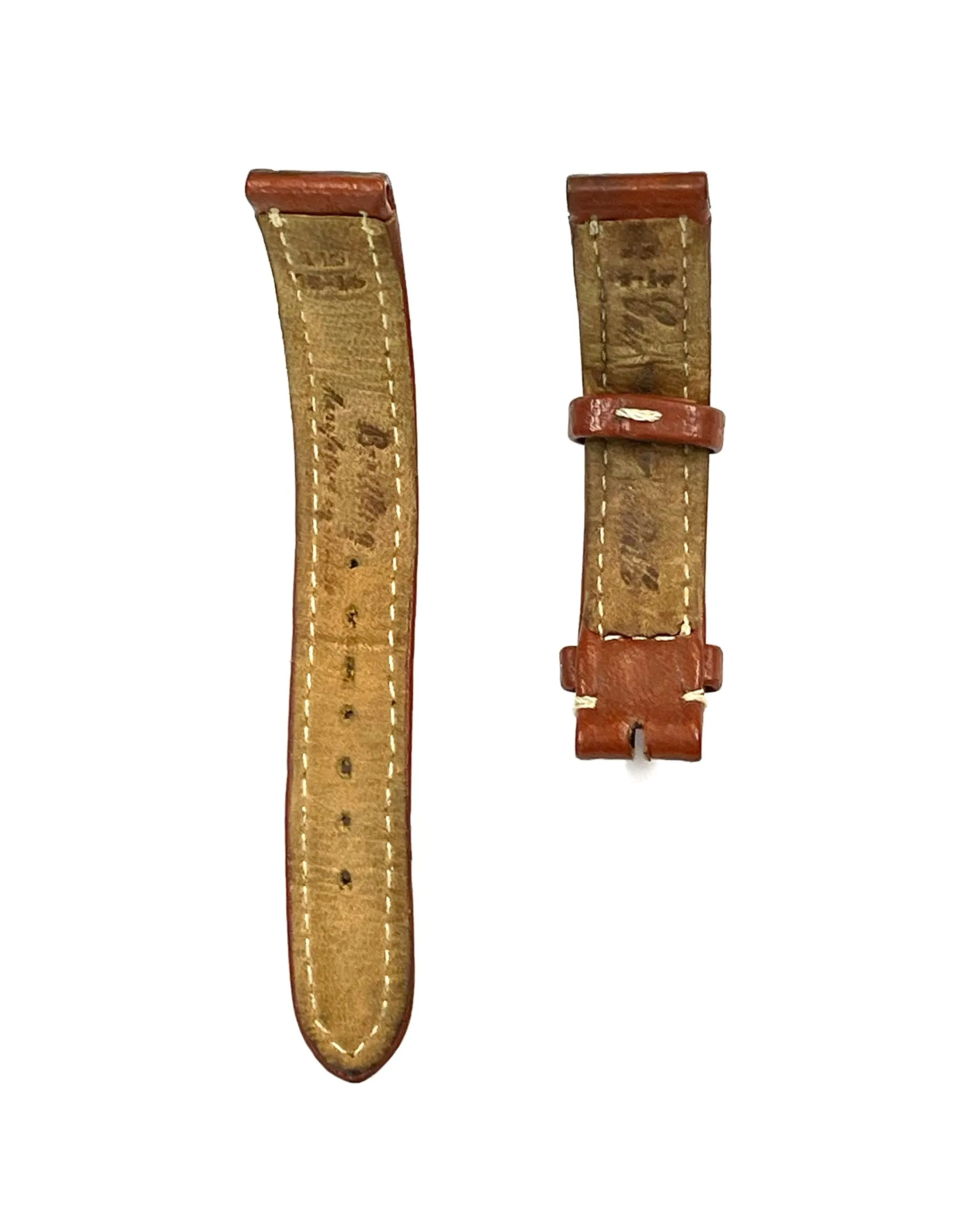 Breitling Brown Padded Leather Watch Strap -$700 APR w/ CoA!