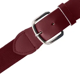 Champion Sports Baseball/Softball Uniform Belt, Comfort Stretch Fit - Durable Syntex Tab, Youth & Adult Sizes