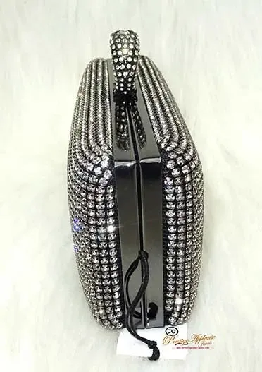 Crystal Classy Gold Silver Black Clutch Party Clutch Evening Party Cocktail Wedding Bridal Purse for women
