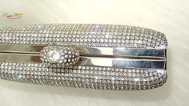 Crystal Classy Gold Silver Black Clutch Party Clutch Evening Party Cocktail Wedding Bridal Purse for women