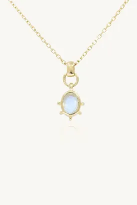 Gia Moonstone Gold Necklace