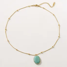 Gold and Turquoise Necklace
