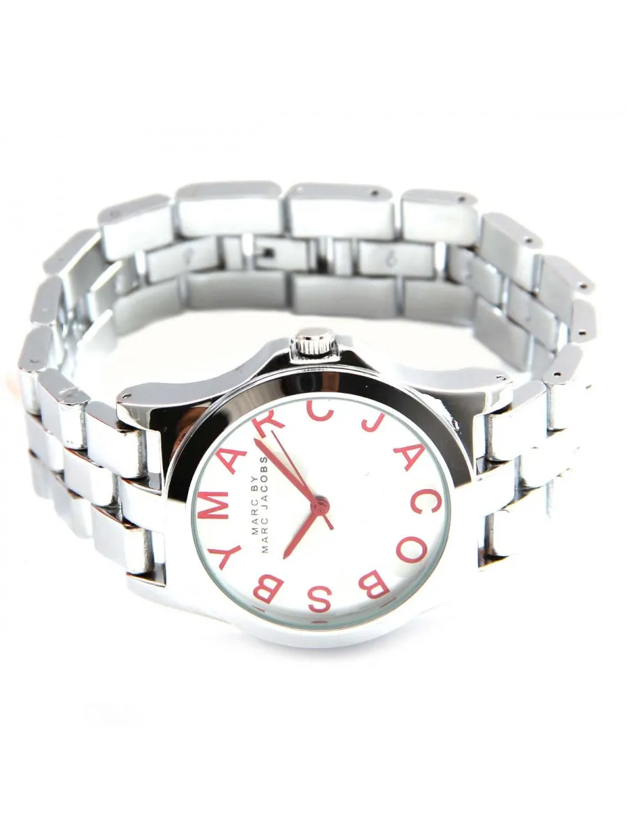 Henry Dinky Red Bracelet - Silver Chain