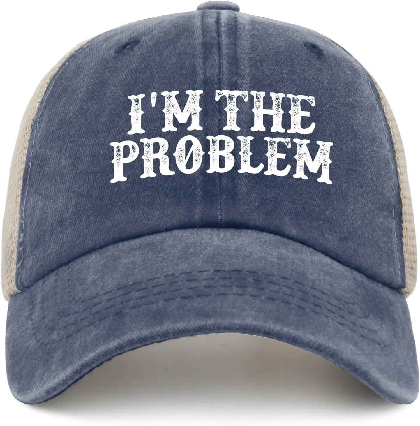 I'm The Problem Trucker Hat Women Trendy Mesh Trucker Hats for Summer