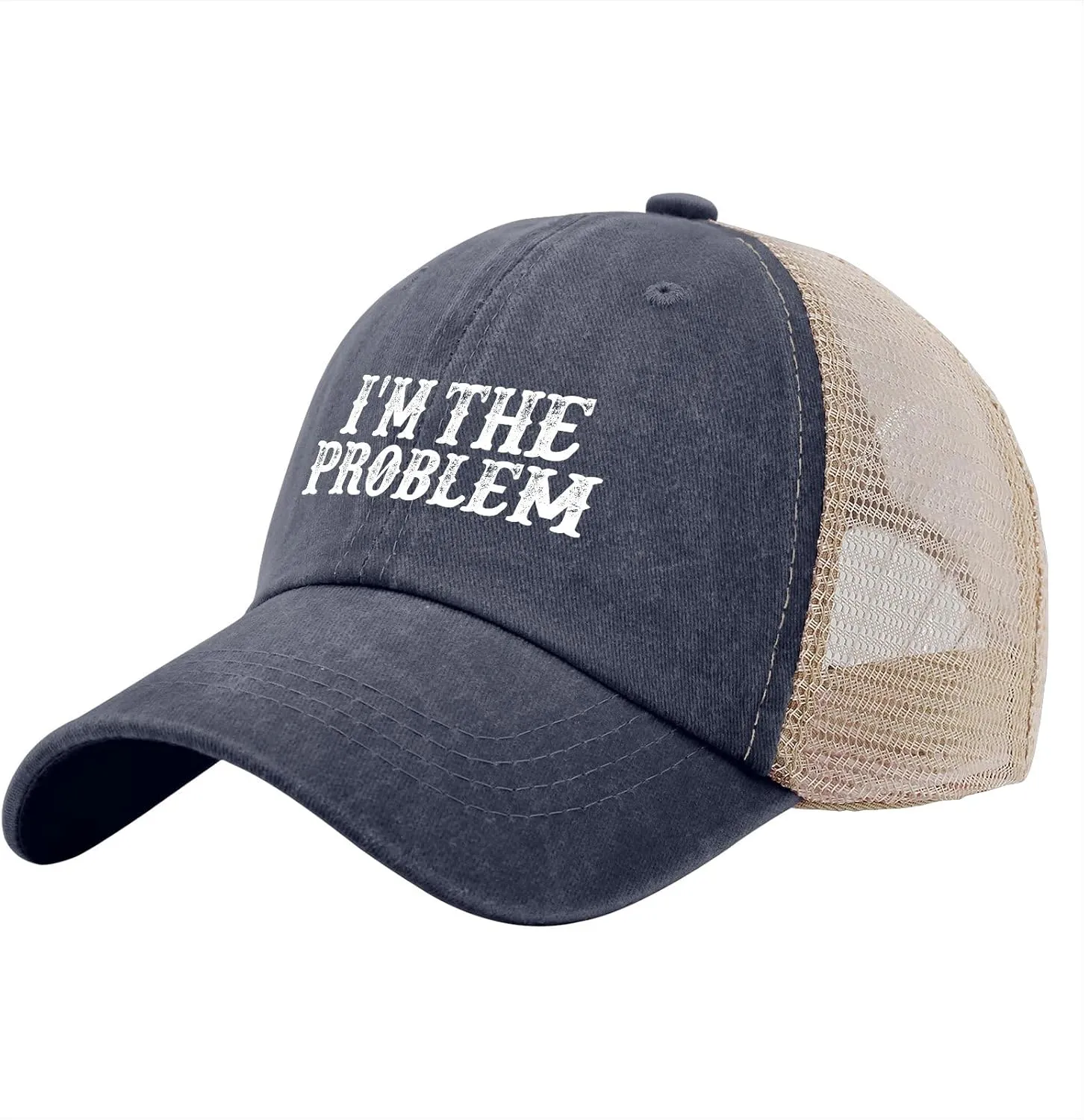 I'm The Problem Trucker Hat Women Trendy Mesh Trucker Hats for Summer