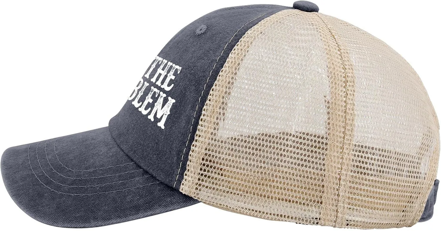 I'm The Problem Trucker Hat Women Trendy Mesh Trucker Hats for Summer