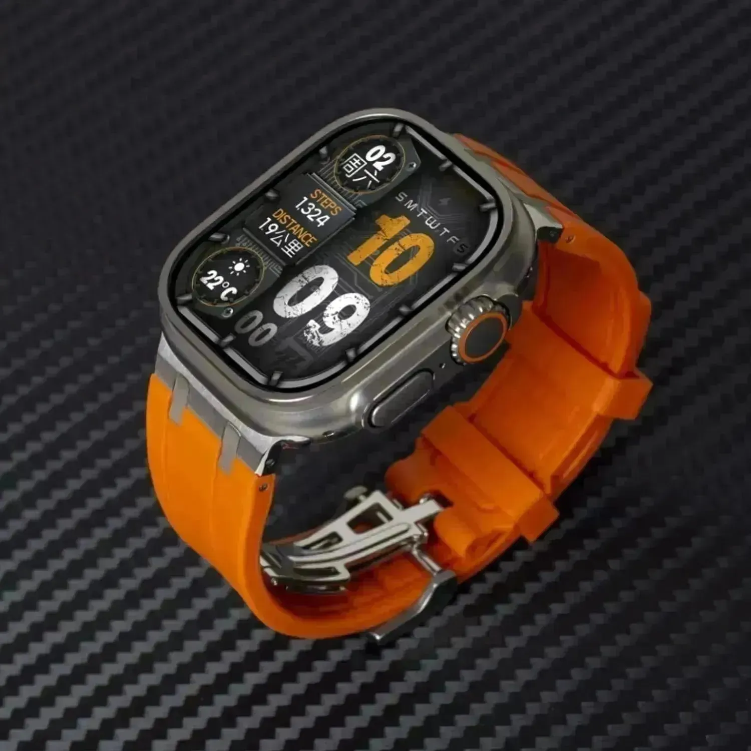 Liquid Silicone Sports Oak Butterfly Watch-buttom Strap