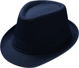 Men Vintage Jazz Hat Adult Fedora Houndstooth Retro Fedoras Hat Man Solid Fedoras Cap Men Autumn Winter Hat
