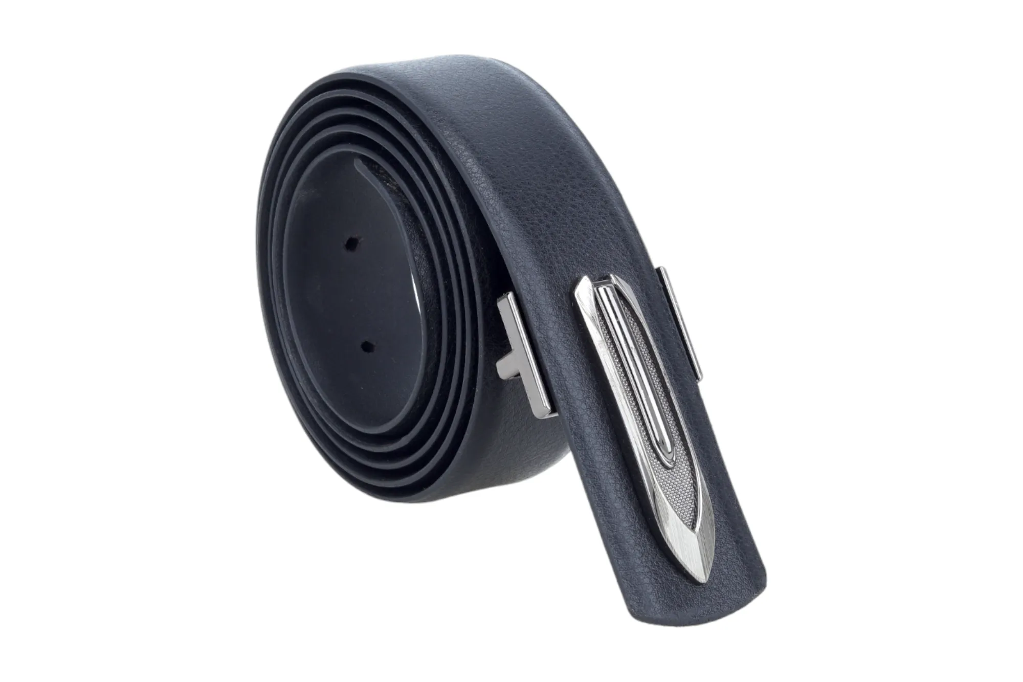 Mens Formal leather Belt With Exclusive Buckle 998610 (Black)