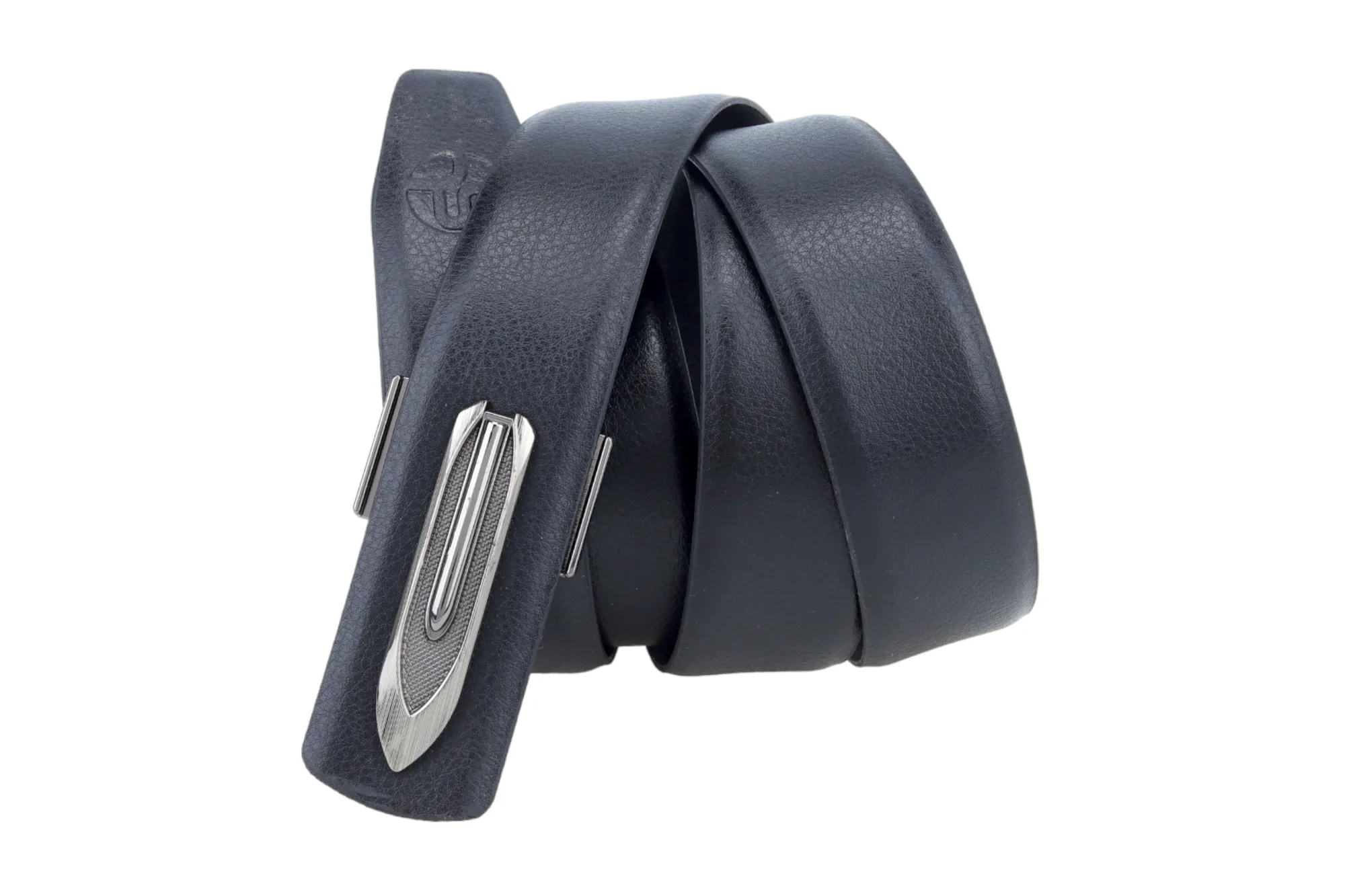 Mens Formal leather Belt With Exclusive Buckle 998610 (Black)