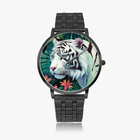 Montre à Quartz Instafamous "Tigre blanc et fleurs" (249)