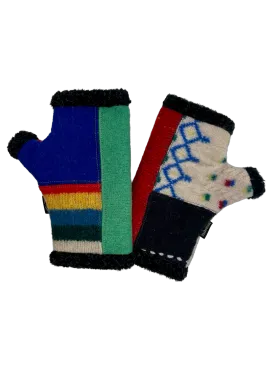 One of a Kind Arctic Fingerless Gloves 324