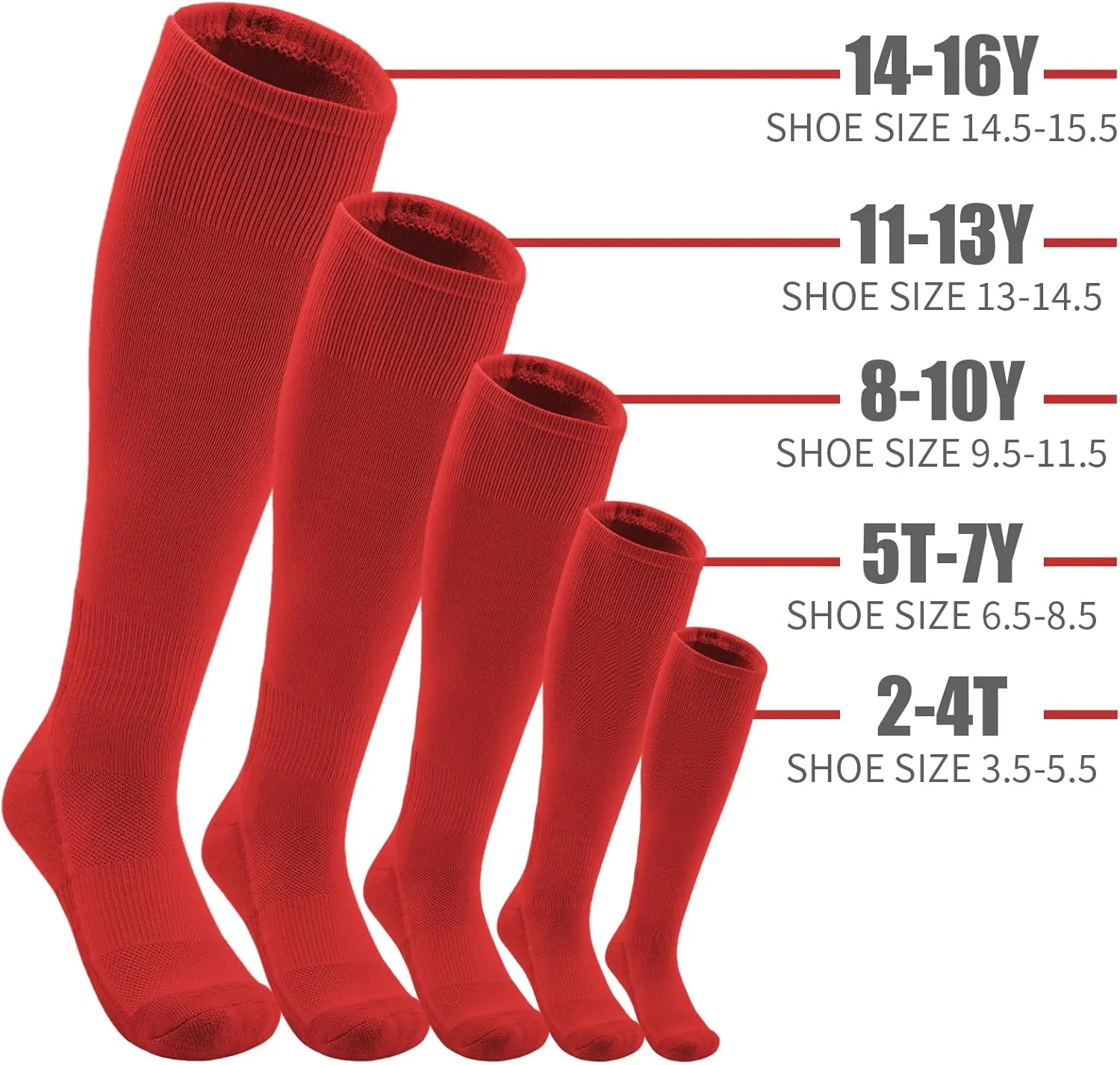 QBK Toddler Baseball Socks And Belt Youth Softball Tee Ball Combo Set for Boy Girl (2 Pairs of Socks & 1 Belt)