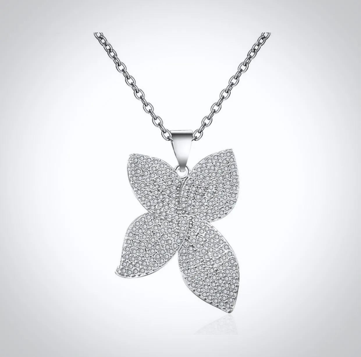 "Zinnia" - Cubic Zirconia Bridal Necklace - Available in Silver, Rose Gold and Yellow Gold