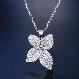 "Zinnia" - Cubic Zirconia Bridal Necklace - Available in Silver, Rose Gold and Yellow Gold