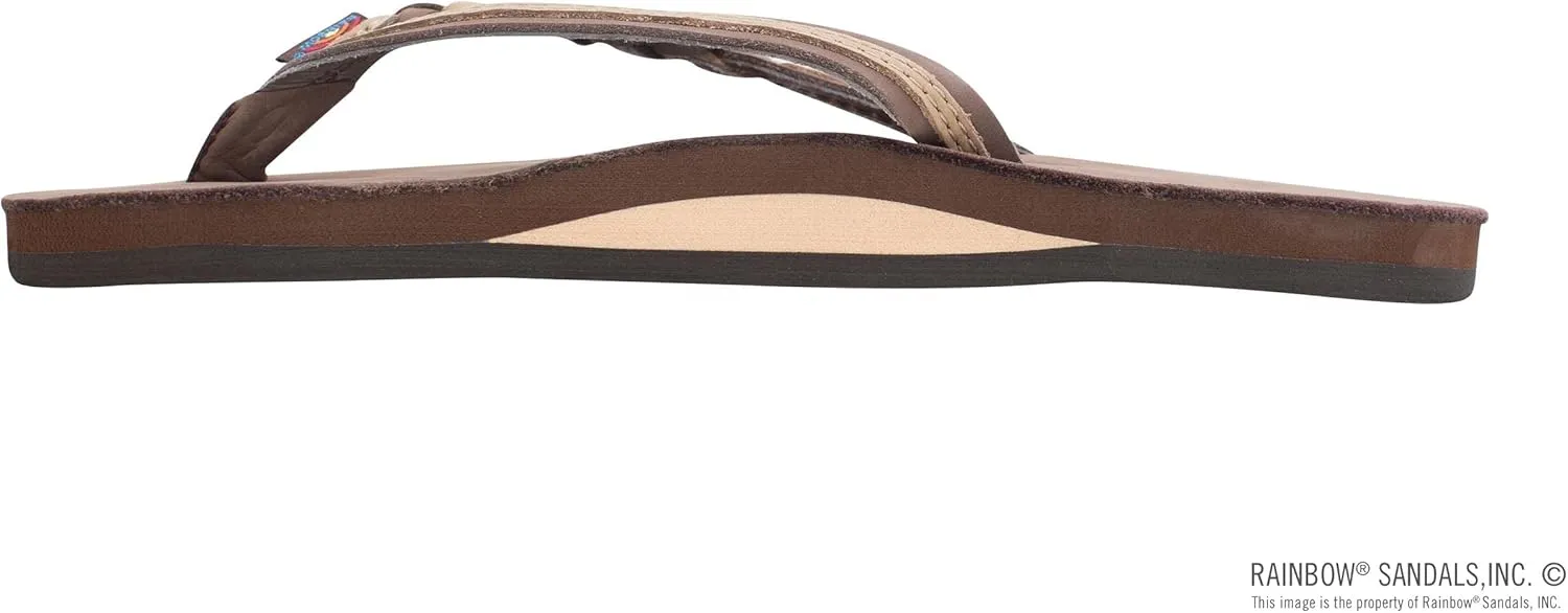 Rainbow Sandals Womens Flirty Braidy Premier Leather w/Single Braided Strap