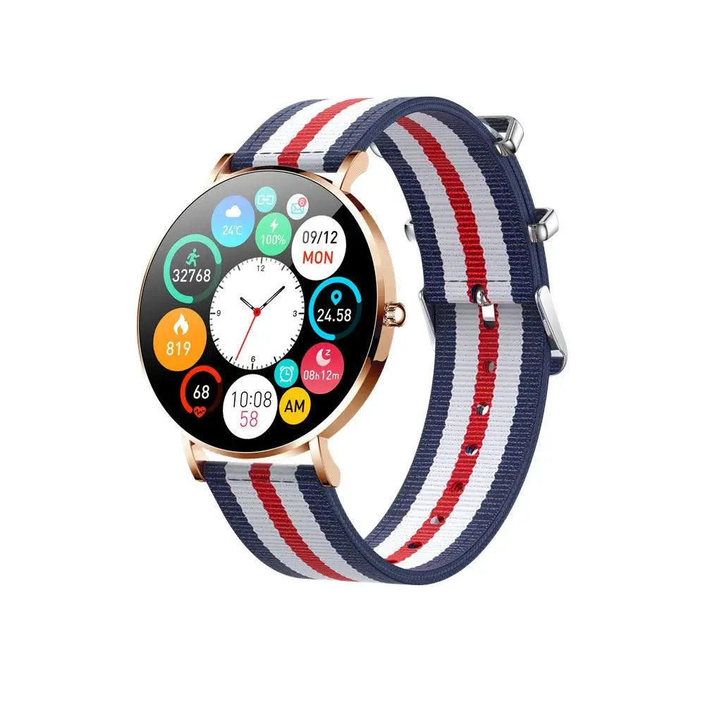 T8 smartwatch AMOLED ultra-thin female bracelet sports health meter step heart rate blood pressure sports smart bracelet