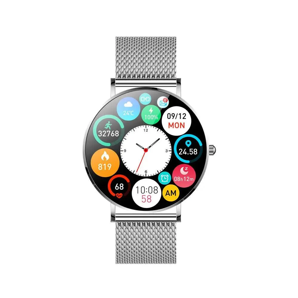 T8 smartwatch AMOLED ultra-thin female bracelet sports health meter step heart rate blood pressure sports smart bracelet