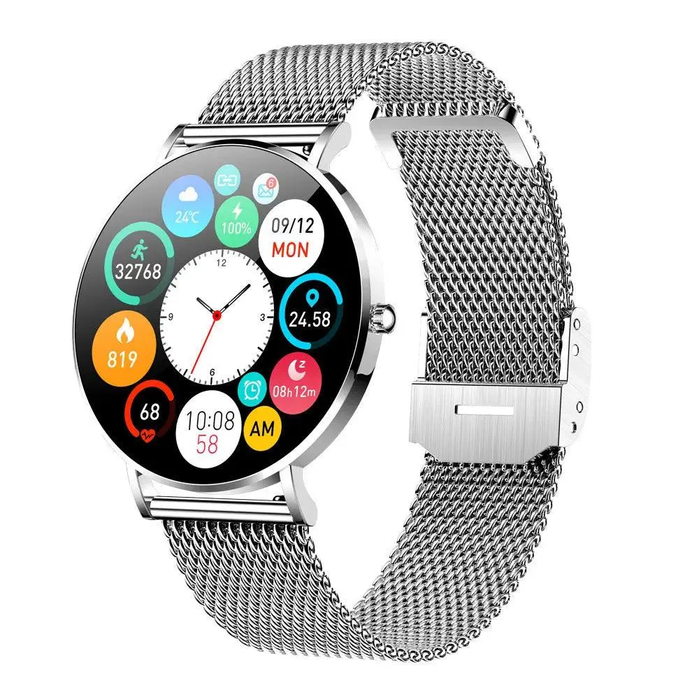 T8 smartwatch AMOLED ultra-thin female bracelet sports health meter step heart rate blood pressure sports smart bracelet