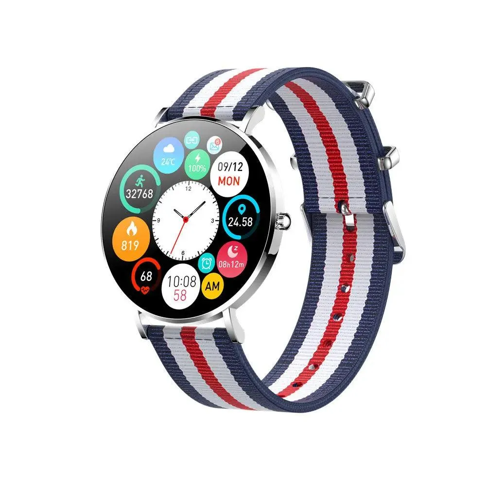 T8 smartwatch AMOLED ultra-thin female bracelet sports health meter step heart rate blood pressure sports smart bracelet