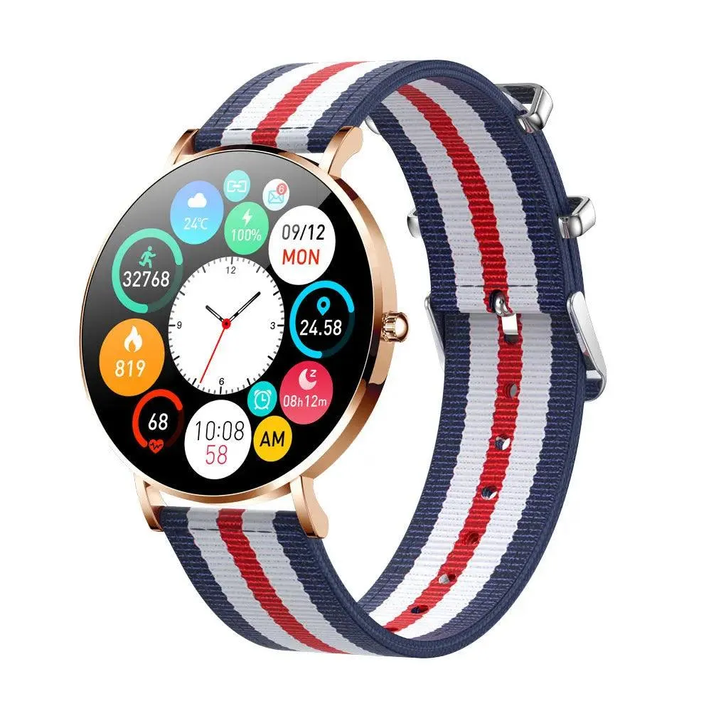 T8 smartwatch AMOLED ultra-thin female bracelet sports health meter step heart rate blood pressure sports smart bracelet