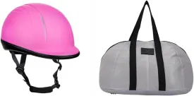 TuffRider Starter Equestrian Horse Riding Helmet with Mesh Helmet Bag with Assorted Color