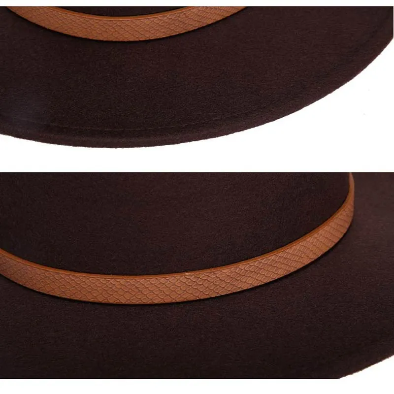 Valencia Fedora Hat With Leather Band
