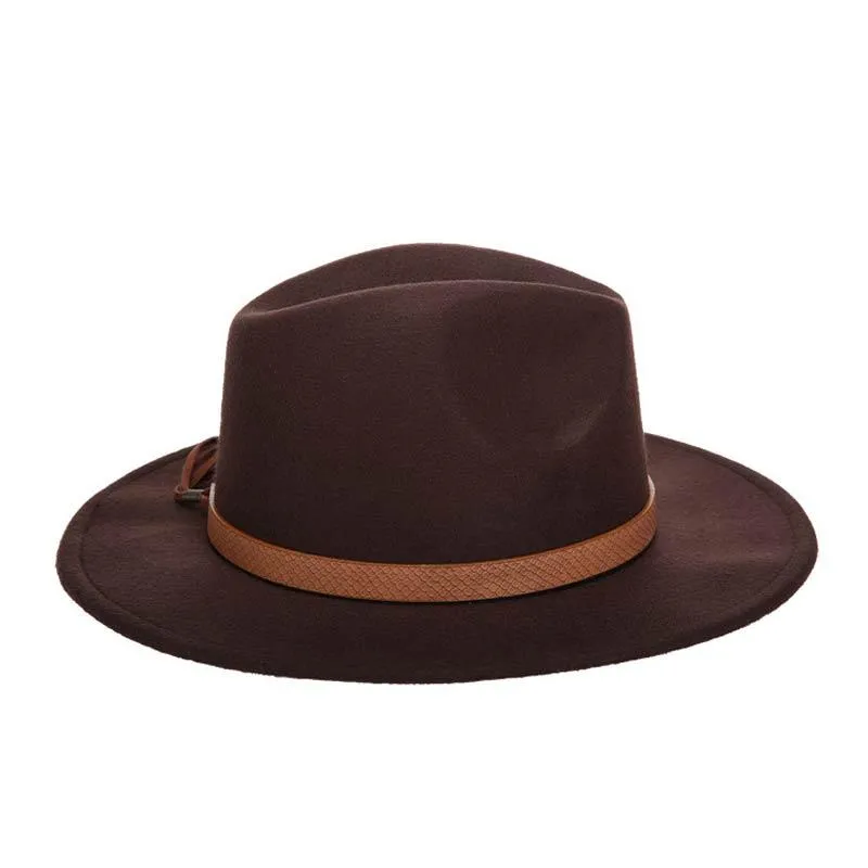 Valencia Fedora Hat With Leather Band