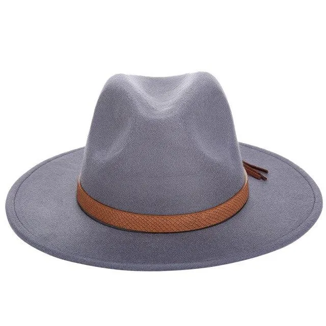 Valencia Fedora Hat With Leather Band