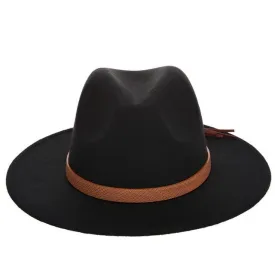 Valencia Fedora Hat With Leather Band