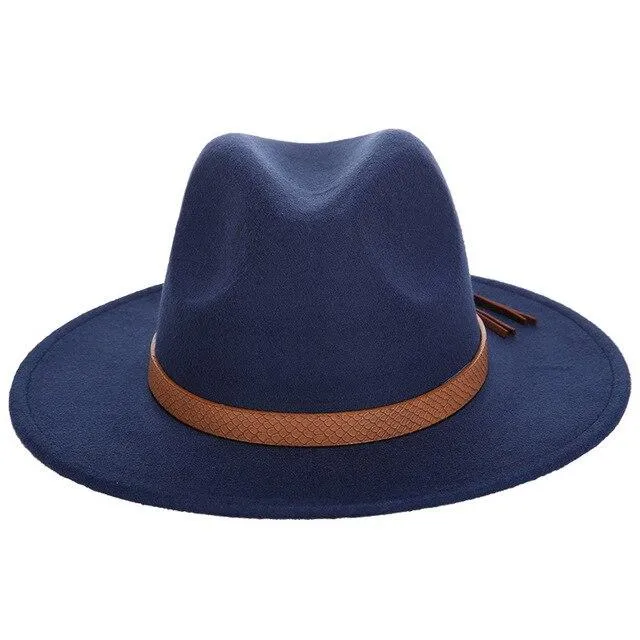 Valencia Fedora Hat With Leather Band