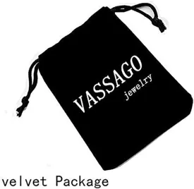 VASSAGO Hanukkah Necklace Triangle Menorah Pendant Necklace Stainless Steel Chanukah Jewelry Dainty Jewish Religious Gifts for Teens Women Men (1-Silver)